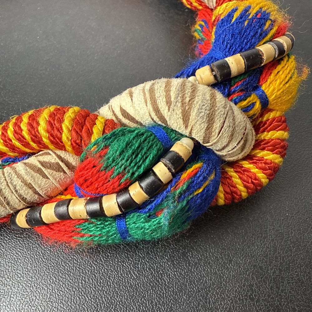 Handwoven Andean Quechua Inca Decorative Ceremonial Festival Dance Belt Beaded - Picture 3 of 8